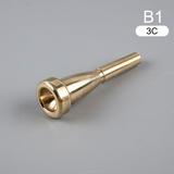 (B1:Gold/3C) Professional Trumpet Mouthpiece Meg 3C/5C/7C Size for Bach Beginner Musical Trumpet