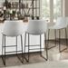 Bossin 18/26/30 inch Bar Stools Set of 2,Counter Height Bar Stools with Back Modern PU Leather Stools with Footrest