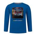 Salt & Pepper - Langarmshirt Full Speed - Fire Truck In Alaska Blue, Gr.104/110