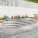 Raised Garden Bed Outdoor, Oval Large Metal Raised Planter Bed for for Plants, Vegetables, and Flowers, for Garden