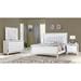 Sterling 4PC/5PC Contemporary Bedroom Set with Mirror Accents and LED Enhancements