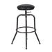 Industrial Height Adjustable Counter Bar Stools Set of 2