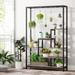 5-Tier Tall Indoor Plant Stand, Large Plant Shelf with 10PC S Hanging Hooks