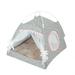 Pet Beds Ear Nest Tent Pet Cat Nest Cat House Available All Seasons for Small And Medium Sized Dogs Removable Washable Foldable Pet Nest Cloth Grey