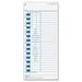 Tops Time Cards - For Pyramid Time Clocks - White/Blue - 4 in. x 9 in.