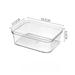 TUTUnaumb Desktop Drawer Storage Box Partitioned Kitchen Cutlery Stationery Sorting Small Box Transparent PET Plastic Partition Artifact Back-to-School Supplies Office & Stationery-Clear