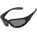 Spits Eyewear Hercules Safety Glasses (Frame Color: Gloss Black Frame With Foam Padding Lens Color: Smoke)