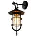 7.48â€œ Wall Lantern Lamp Sconce Light Exterior Modern Black Lighting Fixture E26*1 LEDï¼ŒWall Control Switch