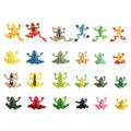 Bestonzon 24pcs Simulation Frogs Models Frogs Statues Frogs Figurines Frogs Toys for Kids