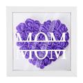 Vikakiooze Personalized Mom Flower Shadow Box With Name Preserved Rose Picture Frame Customized Memory Shadow Box Frame Flower Display Case Birthday Gifts Storage For Kitchen