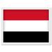 Yemen National Flag Patriotic Vexillology World Flags Country Region Poster Artwork Framed Wall Art Print A4