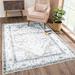 Washable Non-Slip 4 X 6 Rug - Brown/Beige/Charcoal Traditional Persian Area Rug For Living Room Bedroom Dining Room And Kitchen - Exact Size: 4 X 6