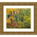 Gulin Sylvia 24x20 Gold Ornate Wood Framed with Double Matting Museum Art Print Titled - USA-Washington State-Easton and fall colors on Big Leaf Maple and Vine Maple
