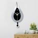 Living Room Modern Home Decor Battery Powered Clock Art Acrylic Hanging Decoration Wall Clock Pendulum Wall Watch SILVER