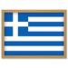 Greece National Flag Patriotic Vexillology World Flags Country Region Poster Artwork Framed Wall Art Print A4