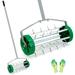 Colwelt Heavy Duty Rolling Garden Lawn Aerator Garden Yard Rotary Push Lawn Aeration with 49inch Home Grass Steel Handle