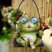 Viadha Solar Decorative Lights Outdoor Statues Outdoor Decor Outdoor Garden Lights Frogs Decor Solar Garden Frogs Decorations Garden Statue Solar Lights Garden Solar L