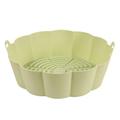 Silicone Air Fryer Liners | Reusable Air Fryer Baking Tray | Easy Cleaning Air Fryer Basket with Handle Food Safe Air Fryers Oven Accessories for Kitchen