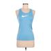 Nike Active Tank Top: Blue Activewear - Women's Size Medium