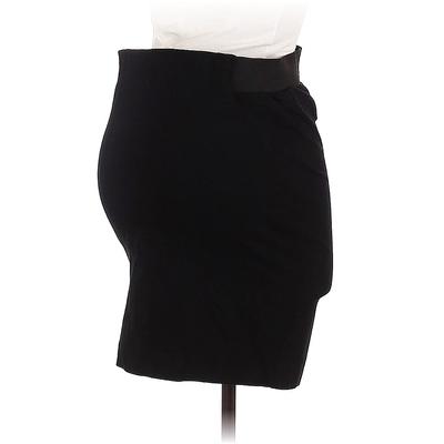 A Pea in the Pod Casual Skirt: Black Bottoms - Women's Size Small Maternity