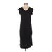 Pure Navy Casual Dress - Shift: Black Solid Dresses - Women's Size X-Small