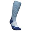 Bauerfeind Sports - Women's Outdoor Merino Compression Socks - Kompressionssocken 39-42 - M: 36-41 cm | EU 39-42 blau/grau