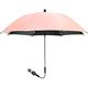 Umbrella Parasol Stroller Universal 50+ UV Sun Protection Umbrella for Baby and Infant with Umbrella Handle for Pram, Stroller, Stroller and Stroller (Pink 75cm)