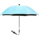 Universal UV Parasol Sun Canopy for Pushchairs and Buggy, Clip On Stroller Umbrella, Baby Buggy Sun Parasol with Adjustable Fixing Clamp (Color : Blue, Size : 85cm) (Blue 75cm)