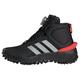 adidas Fortatrail Shoes Kids BOA Schuhe-Hoch, core Black/Silver met./Bright red, 28.5 EU