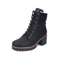 Rieker Women Ankle Boots Y8610, Ladies Lace-up Ankle Boot,Low Boots,Chukka Boot,Short Boots,lace-up Boot,Black (Schwarz / 00),39 EU / 6 UK