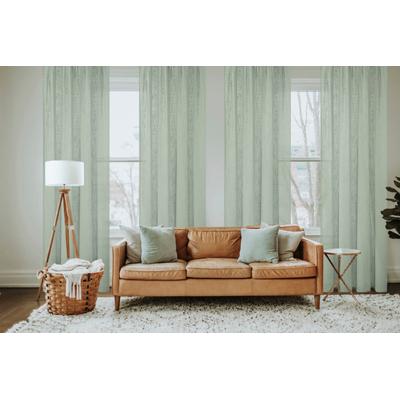 Vorhang HOME BASICS "SOFTY" Gr. 2, grün, B:140cm H:225cm, Polyester, Gardinen, Kombibandschal SOFTY Uni Image