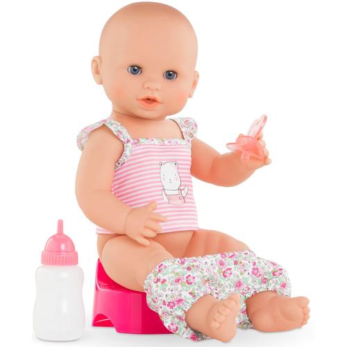 "Babypuppe COROLLE ""Mon Grand Poupon Corolle Emma Trink+Nass Badebaby"" Puppen rosa Kinder Babypuppen"