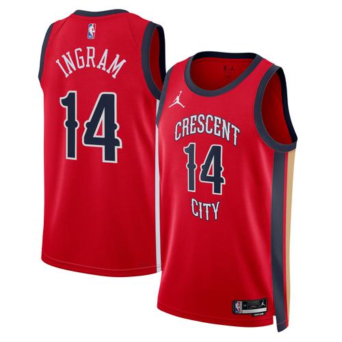 New Orleans Pelicans Jordan Brand Statement Edition Swingman-Trikot – Rot – Brandon Ingram – Unisex