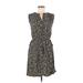 Emma & Michele Casual Dress: Black Tortoise Dresses - Women's Size Medium