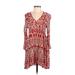 Zara Casual Dress: Red Dresses - Women's Size Small