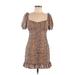 Cotton Candy LA Casual Dress - Mini: Tan Dresses - Women's Size Small