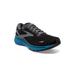 Brooks Ghost 15 Running Shoes - Men's Black/Blackened Pearl/Blue 9.5 1103931D056.095