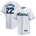 Men's Nike Sandy Alcantara White Miami Marlins Replica Player Jersey