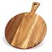 Bassetts Acacia Wood Cutting Board w/ Handle Wooden Chopping Board Round Paddle Cutting Board Wood in Brown | 16 H x 12 W x 0.7 D in | Wayfair