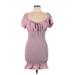 Love Tree Casual Dress - Mini: Pink Dresses - Women's Size Large