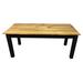 Ezekiel and Stearns Fir Solid Wood Dining Table Plastic in Black | 66" L x 34" W | Wayfair BARN-TBLE-BLAK-66