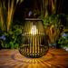 Original Barn 14.76" Solar Powered Integrated LED Outdoor Lantern in Black | 14.76 H x 11.61 W x 11.61 D in | Wayfair 218LTN3038BK