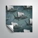 ArtWall Marine Life II Wall Mural Vinyl in Blue | 14 H x 14 W in | Wayfair 6Nov091a1414p