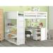 Harriet Bee Rondae Full Loft Bed Wood in White | 65.7 H x 54.4 W x 80.7 D in | Wayfair 5429251DC19246F88958B1DBCC81537A