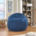 Grovelane Extra Large Bean Bag Chair & Lounger Microfiber/Microsuede/Water Resistant in Blue | Wayfair 38E05B4182B84F7EA7F9EB0F02D31D41