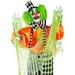 Wade Logan® Funhouse Freddy The Motion Activated Animatronic Killer Clown Halloween Prop W/Pre-Recorded Lines | 67 H x 25 W x 25 D in | Wayfair