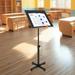 17 Stories Height Adjustable Lectern Podium Stand Wood/Metal in Black | 19.7 W x 18.1 D in | Wayfair B95F505163A944619DB277A42E65A6D3