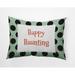 The Holiday Aisle® Hayoung Lumbar Rectangular Pillow Cover & Insert by E by Design Polyester/Polyfill blend in Green | 14 H x 20 W x 6 D in | Wayfair