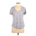 Nike Active T-Shirt: Gray Activewear - Women's Size Medium