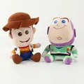 Toy Story Woody & Buzz Lightyear Cute 18cm Movie Plush Dolls Toys